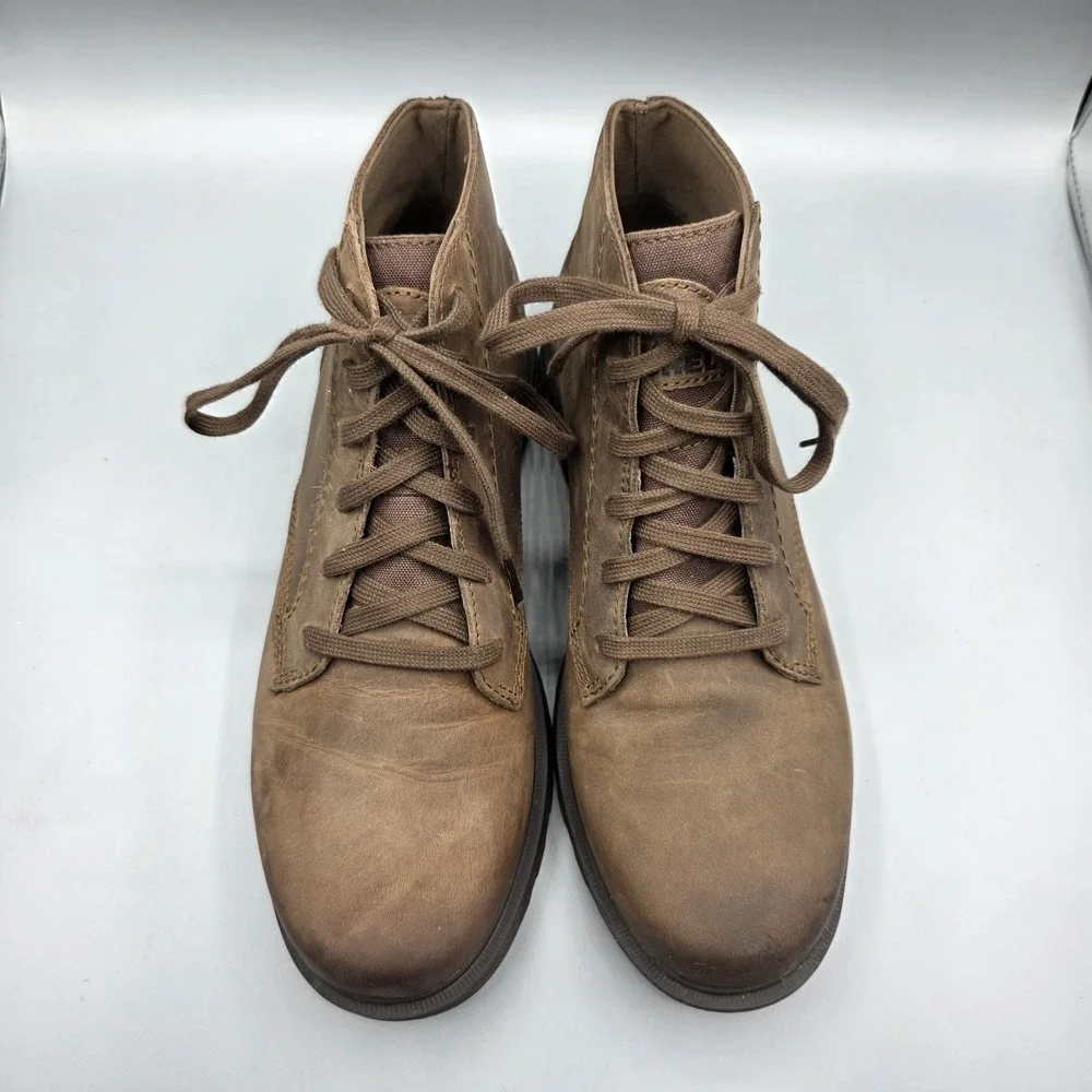Sorel‎ Madson Chukka Boots Mens 8 Brown Leather Comfort Waterproof Lace Up
